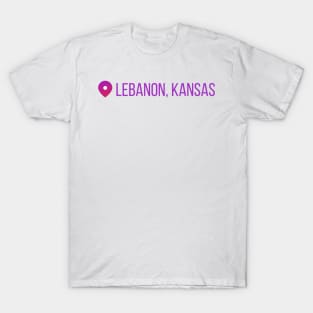 lebanon kansas, men of letters bunker instagram position supernatural T-Shirt